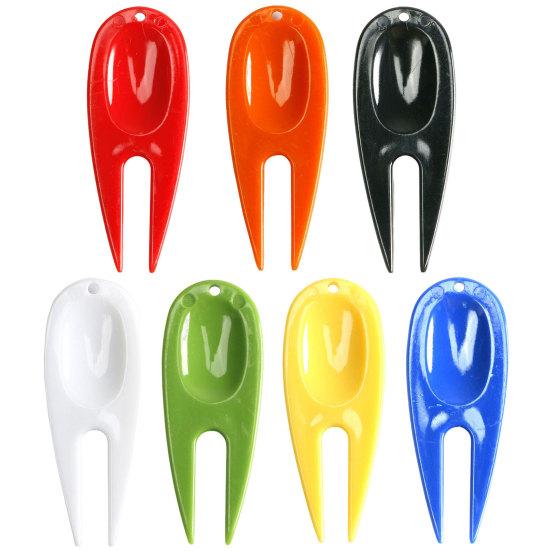 3Pcs Golf Green Fork Anti-rust Effective Compact Repair Turf Plastic Golf Divot Repair