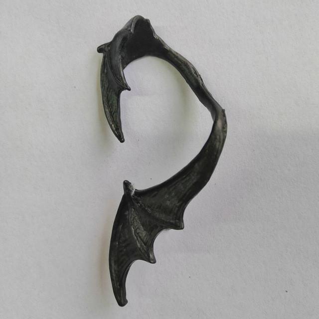 Gothic Crow Bat Animal Inspired Alloy Ear Hoops Female Fashion Accessories