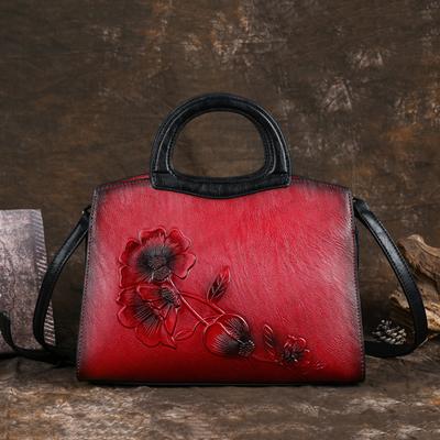 New Vintage Women's Bags with Chinese Style Design Practical Shoulder and Handbags with Large Capacity for Mom