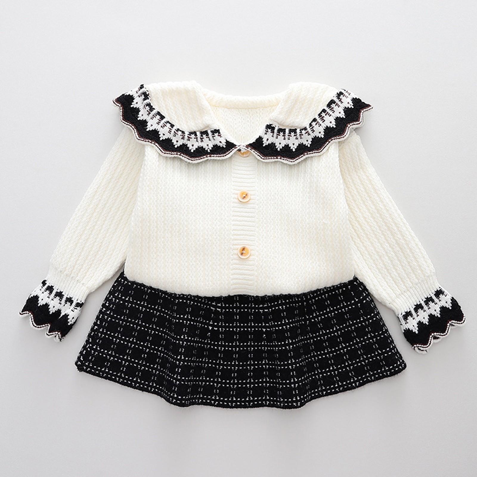 

Комплект из двух частей: юбка, свитер, кардиган, сокровище для колледжа, для девочек 120