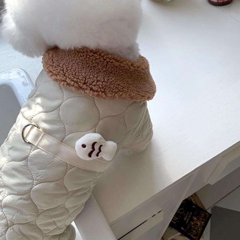 Dog Clothes Four-legged Cotton Coat Teddy Pomeranian Bichon Poodle Small Puppy Yorkshire Dog Clothes Autumn And Winter Clothes