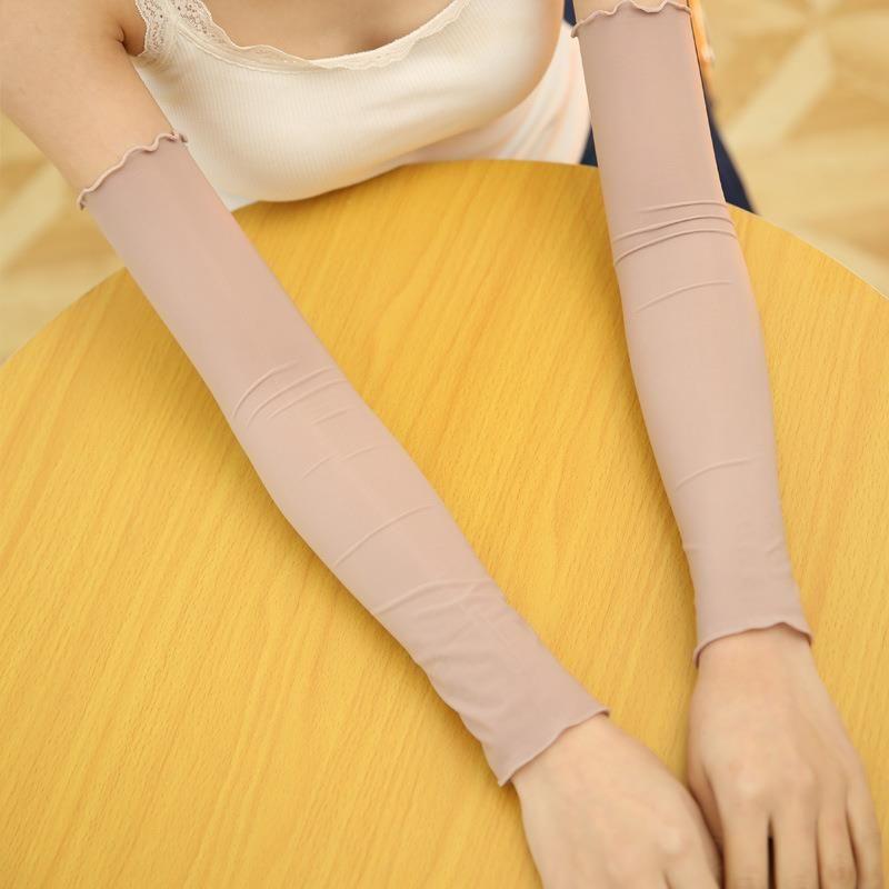 

Цвет кожи Нарукавник Летний Новый Защита от солнца Ледяной рукав Женский Для вождения и езды Ледяной шелк Тонкий Нарукавник Перчатки Анти-Рукав для рук Женский Purple