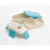 Skater Peter Rabbit Bento Box, 600ml, Antibacterial, Soft Filling, Dome-Shaped Lid, Two-Tier, Made In Japan, PFLW4AG-A
