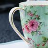 Vintage Blumiges Knochenchina Kaffeetasse Europäisch Retro Rustikal Teetasse Europäisch Englisch Nachmittagstee Tassen