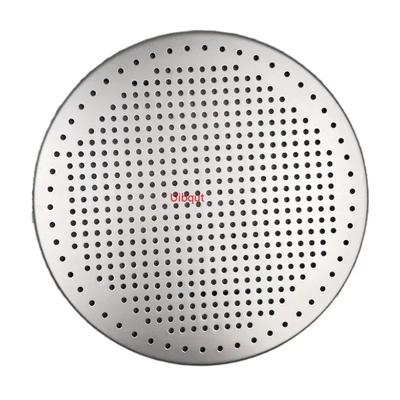 2 piezas de rejilla para parrilla de pizza de aleación de aluminio, bandeja para hornear multifuncional con orificios redondos, bandeja para horno, bandeja para pizza, almohadilla para hornear perforada