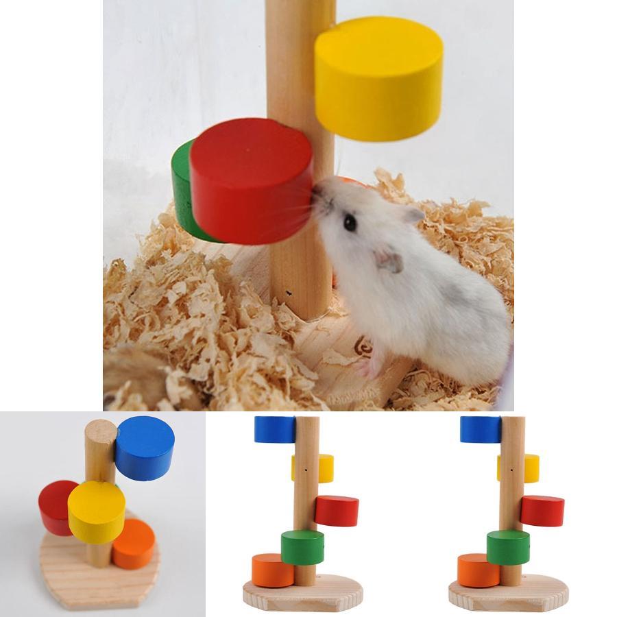 Premium Quality Wooden Colorful Scaling Ladder Fun Play Toy For Pet Rat Hamsters