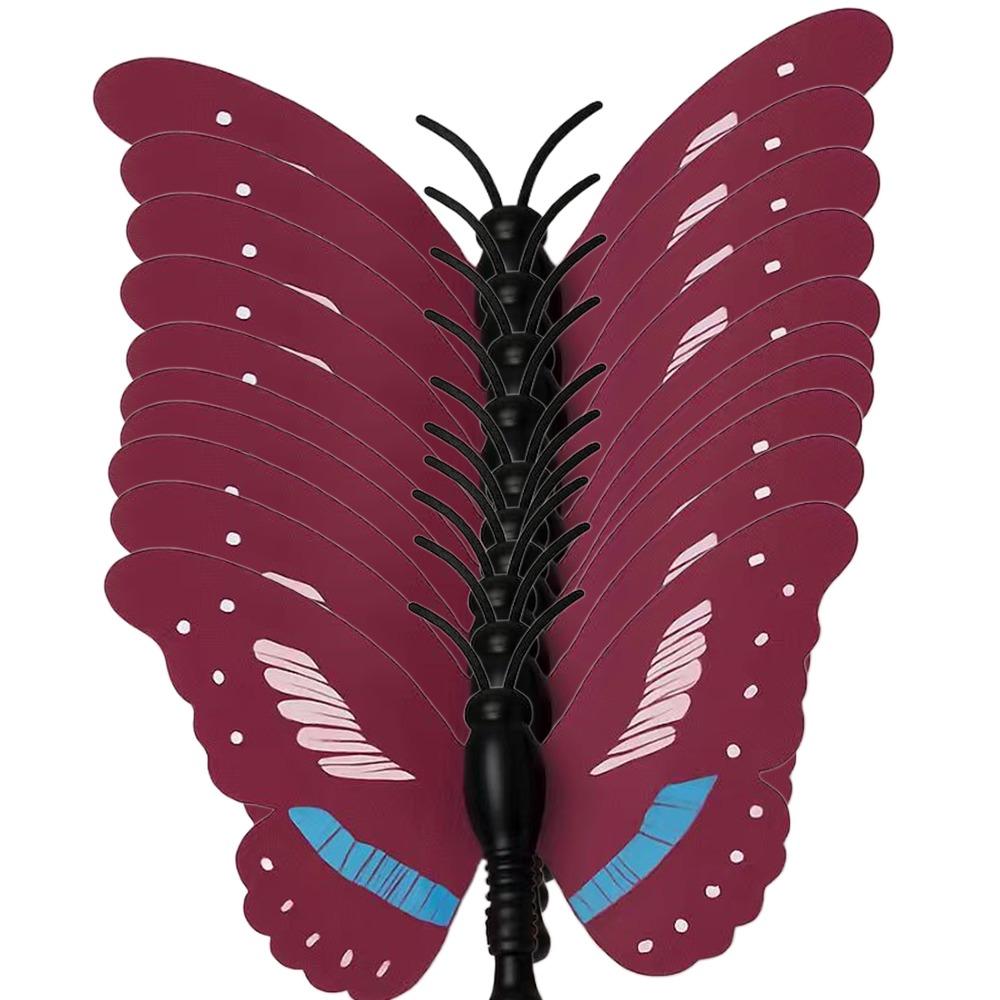 Switchable Butterfly Pattern Cat Teasing Stick Interactive Toy Self-hilarity Relieves Automatic Cat Teaser 360° Swivel