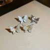 2026 Chic Butterfly Clip Earrings Fashion Lady Stylish Accessories with Brilliant Cubic Zirconia Female Daily Wearable Zircon