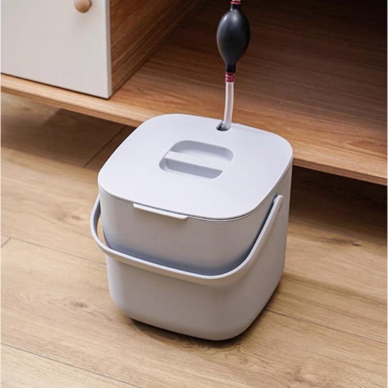 Home Simple Tea Set Accessories Tea Residue Bucket Filter Tea Leaf Waste Water Bucket Small Plastic with Lid Drainage