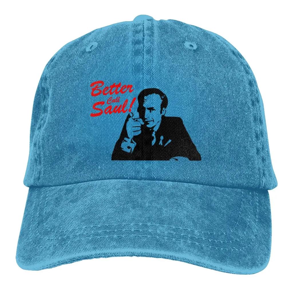 Better Call Saul Goodman Rolig Advokat Basebollkeps Saker Vintage Sliten Tvättad Huvudbonad Herr Dam Utomhus