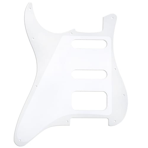 Musiclily Pro 11-Hole HSS Stratocaster Pickguard for American/Mexican Stratocaster Electric Guitars, Humbucker Mounting, Open Pickup, 2 Screws, 3-Ply