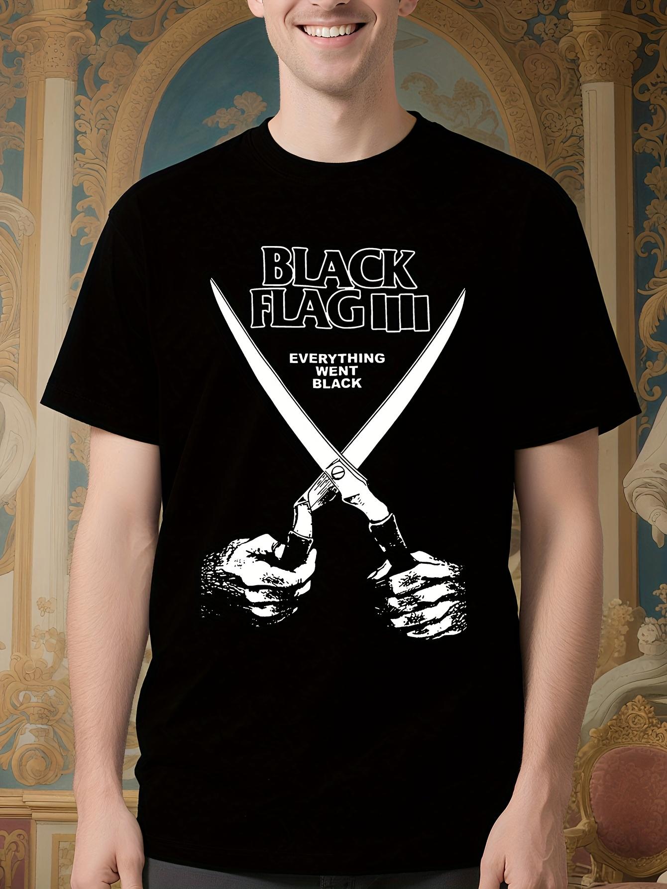 Vintage Black Flag Graphic Tshirt - Punk Rock Band Tee wi... XXXXL