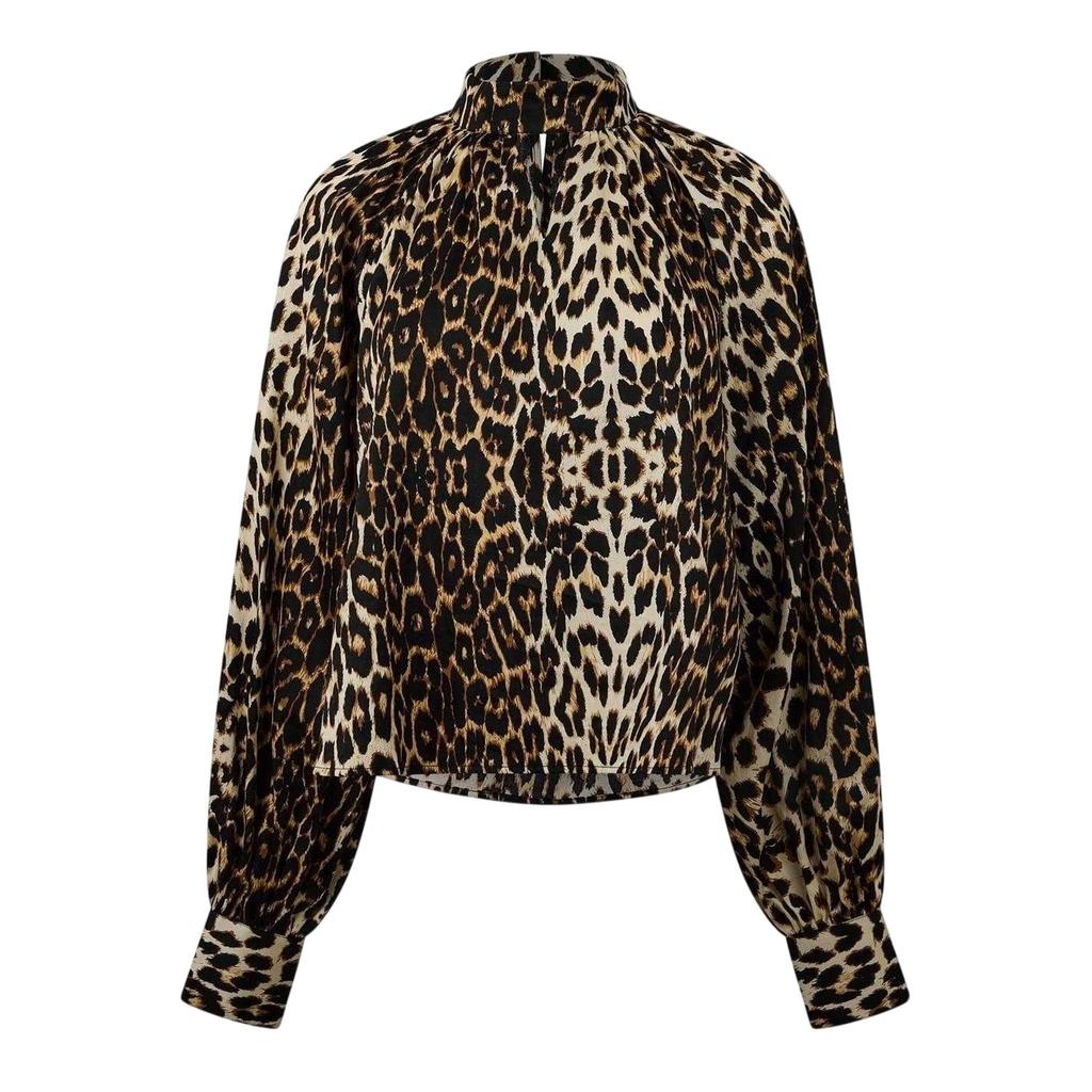 Biba Womens/Ladies Leopard Print Balloon Sleeve Blouse