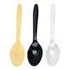 100pcs Ice Cream Soup Spoon Disposable Clear Food Grade Teaspoons Microwave Safe Tableware for Camping and Parties