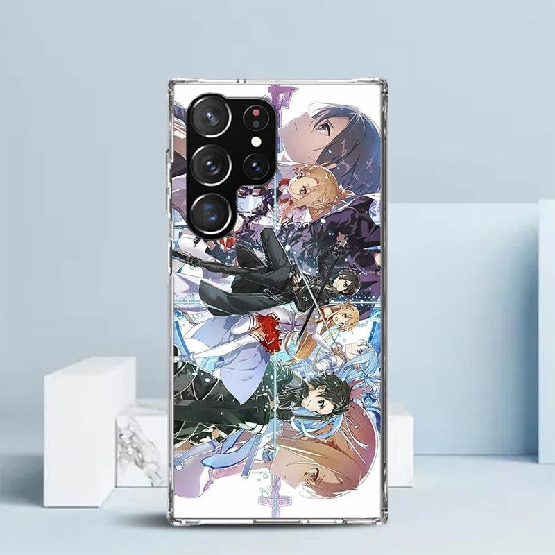 

Чехол для телефона Samsung Galaxy S25 Edge S26 S24 S23 Ultra S22 S21 Plus S20 FE с принтом из аниме Sword Art Online SAO, мягкий Samsung S24 FE