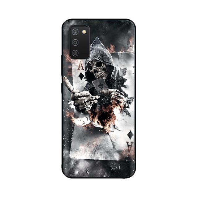 For Samsung A03s Case Silicone Soft Space Wolf Phone Cover For Galaxya03s A 03s A03 S Case 6 .5 Inch Tpu Bumper Fundas Painted