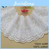 Cotton White 100 Embroidery 10cm Lace French Lace Ribbon Fabric Guipure Diy Trims Warp Knitting Sewing Accessories 3721