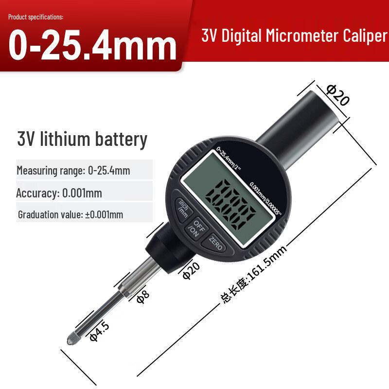 Aokewen 3V Digital Dial Indicator Gauge