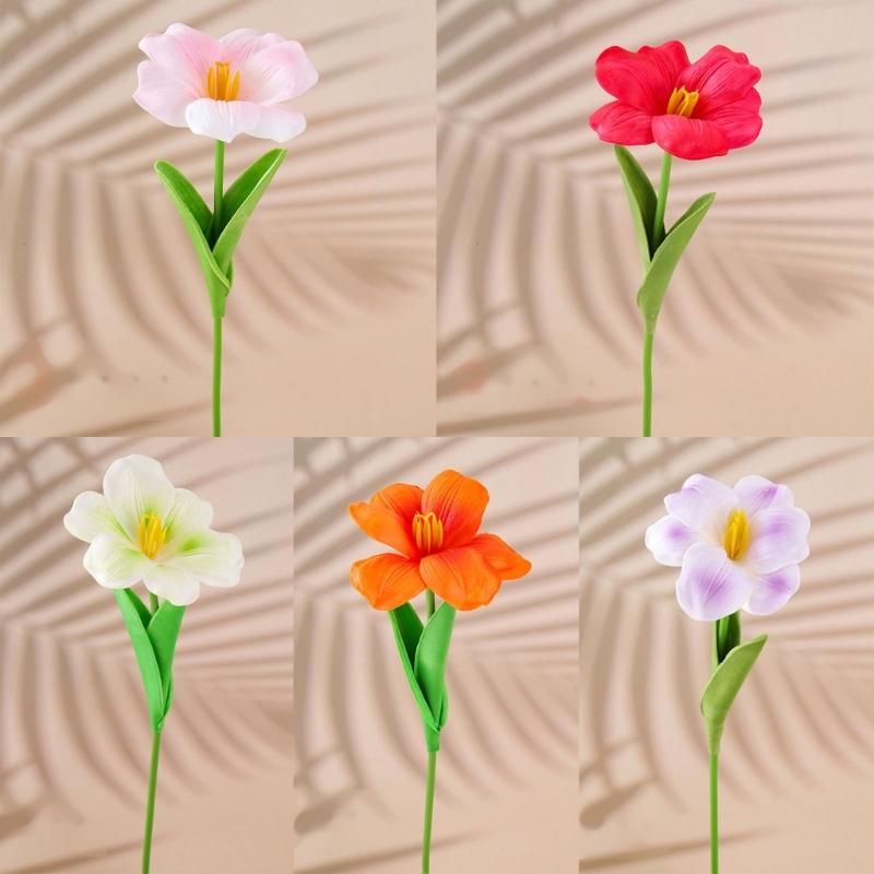 10Pcs Artificial Flower Bouquets Simulation Flowers Bouquets Arrangement for Wedding Party Home Garden Decoration