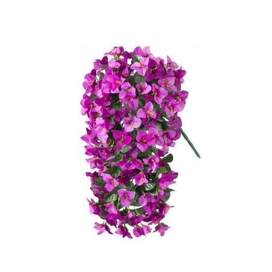 Artificial Bougainvillea Flower Faux Hanging Bougainvillea for Outside Long Trailing Vines Fake Flower for Door Porch Planter Urn Patio Balcony Decor