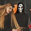 Halloween Zombie Mask Props Grudge Ghost Hedging Zombie Mask Realistic Masquerade Headgear Long Hair Ghost Scary Horror Party
