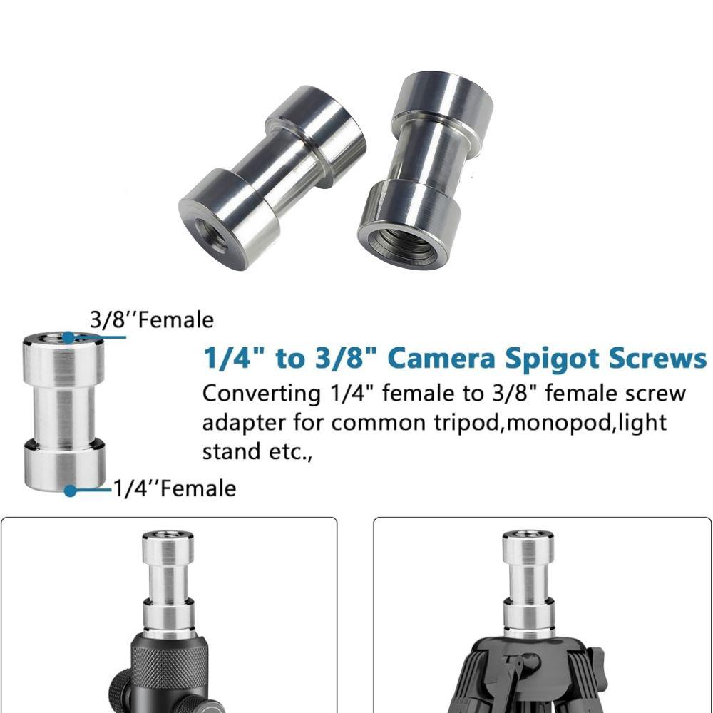1/4 Inch Camera Screw Nut Set 1/4" to 3/8" Screw Convert Adapter Mount Screw Kit  Light Stand