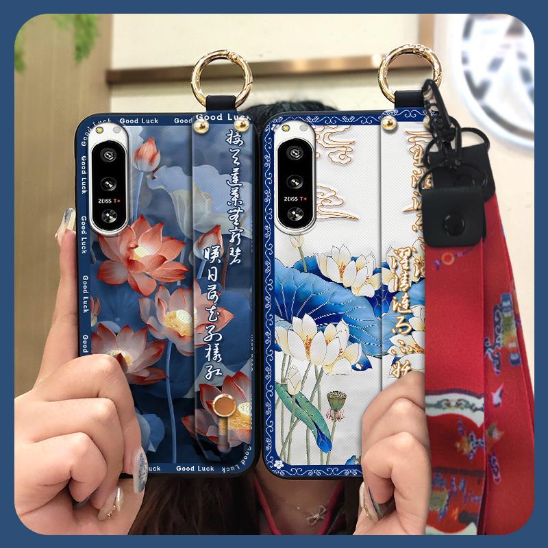 Durable Protective Phone Case For Sony Xperia5 IV Phone Holder Lanyard Shockproof Waterproof Ring Anti-dust Fashion