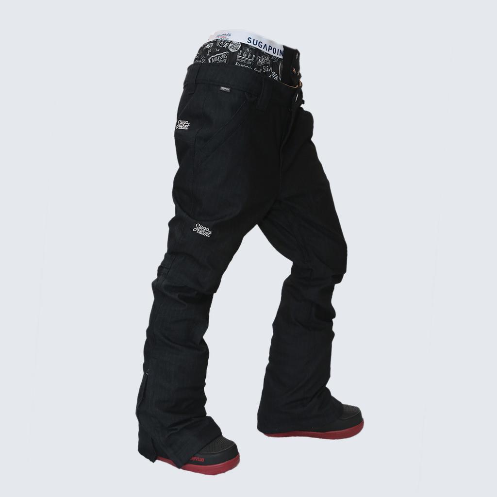 SUGAPOINT Men'S Slim Fit Board Pants Jones 59 Slim - Denim Black