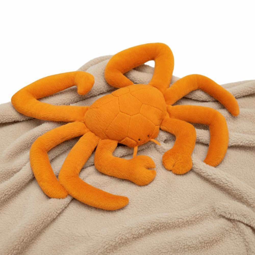 Simulation Crab Plush Toy Fluffy Sea Animal Doll Sleeping Pillow Crab Plush Doll  Christmas Toy
