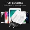 Universal Charger Power Adapter: Compatible with EU, US, UK, and AU Standards (1U + 2PD)