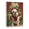 Dog Advent Calendar 2025 24Pcs 2D Dog Breeds Ornaments for Tree