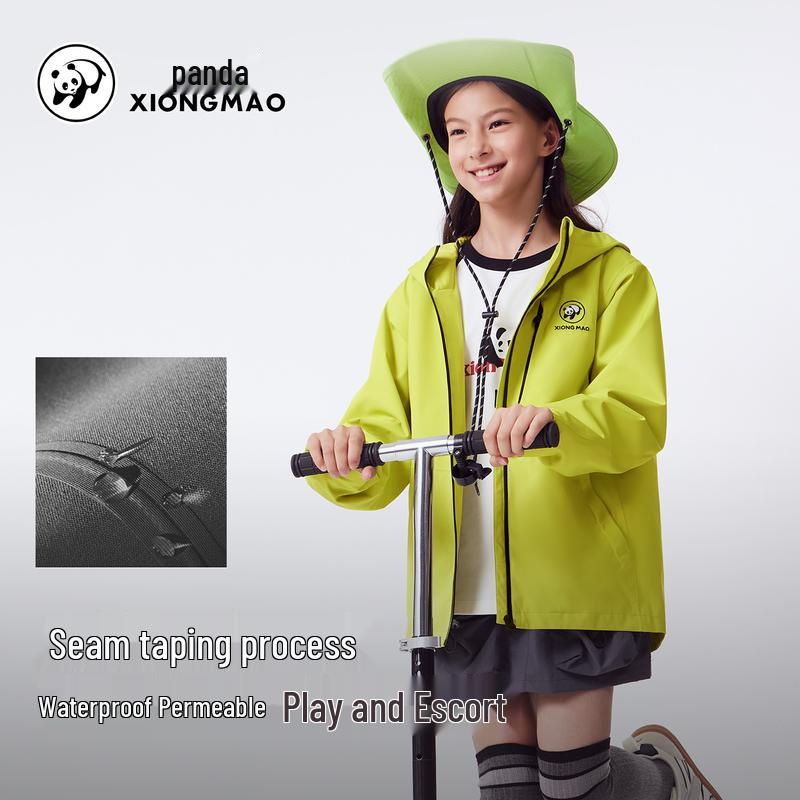 Panda Camel Kids' Windproof Waterproof Single-Layer Jacket B079