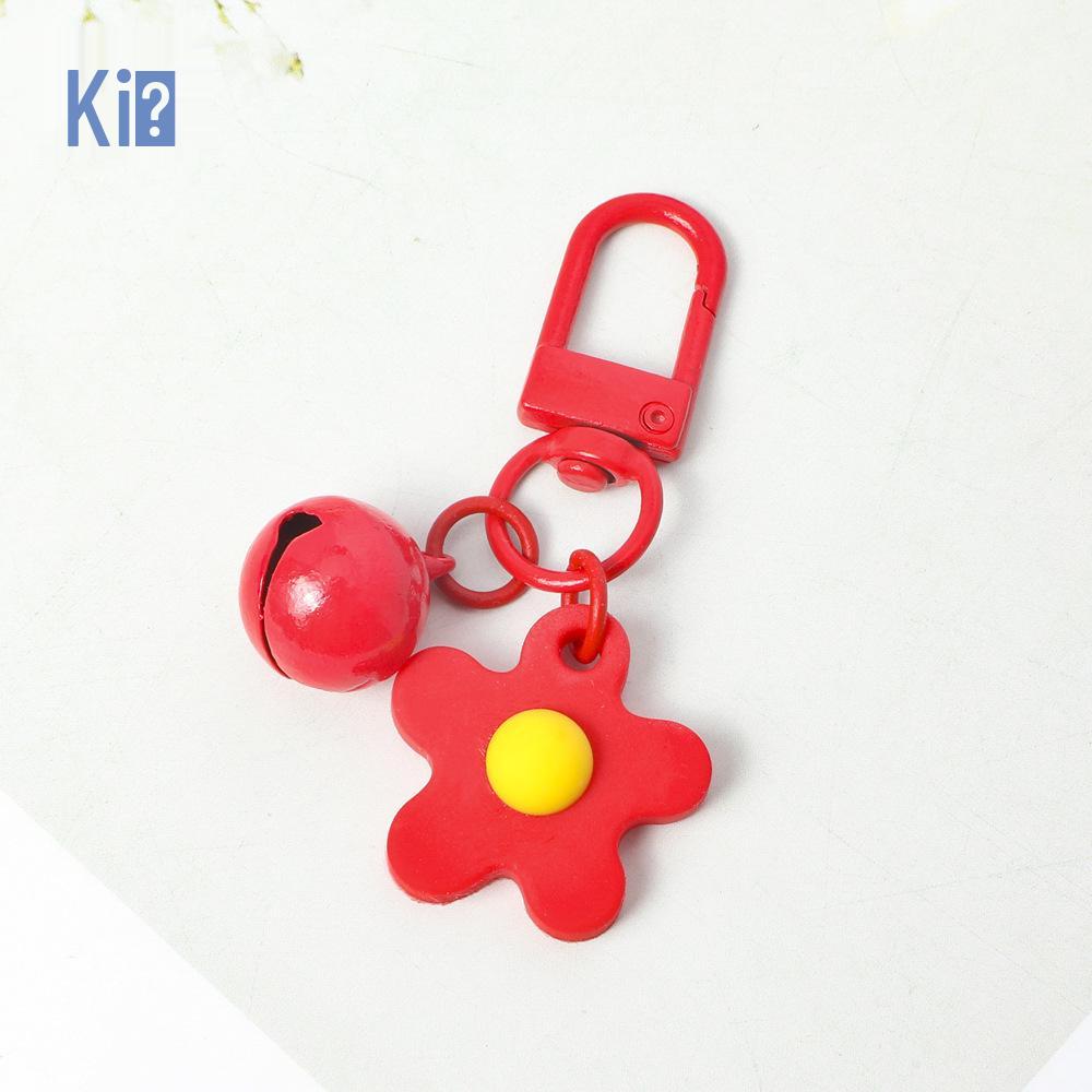 Portachiavi Campanella Fiore Smaltata Colorata - Portachiavi Colore Caramella Gioiello Ciondolo Fai da Te