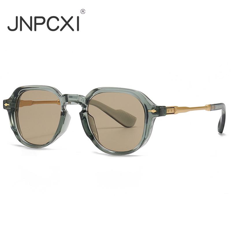  New Retro Oval Sunglasses Women Rivets Gradient Men Sun Glasses Shades UV400
