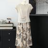 Datang Furen Women's Retro Paisley Summer Two-Piece Set