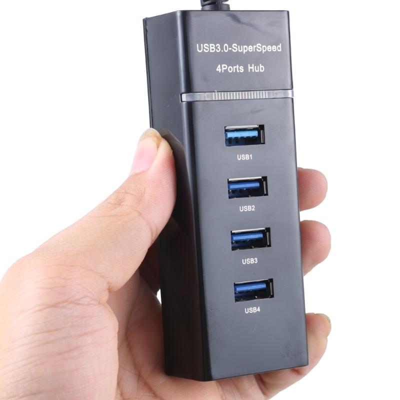 Versatile 4Port USB 3.0 Data Hub with Fast Transfer  USB 3.0 Hub Splitter for Computers Laptop USB Adapter,USB Extender