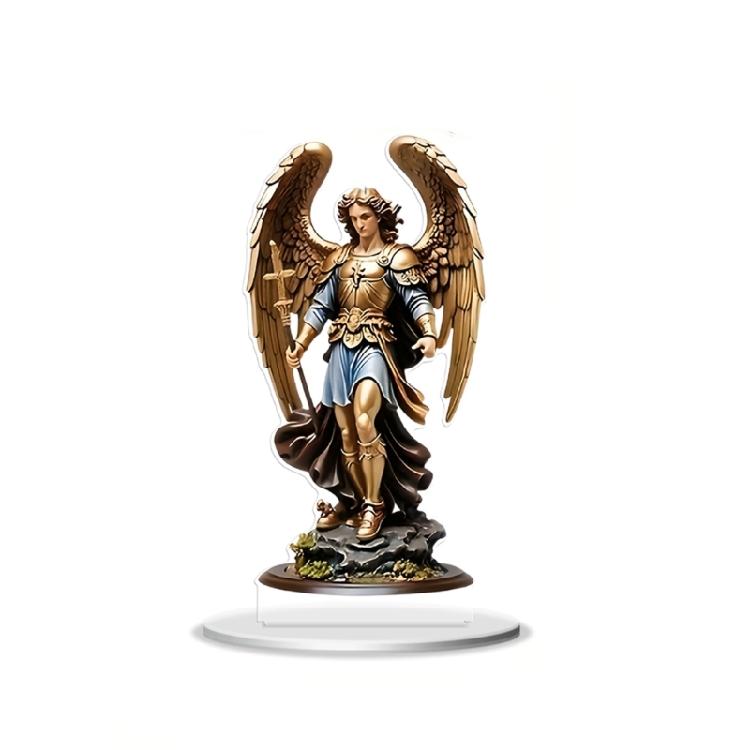Акриловые статуэтки Архангела Архангела Фигурки Ангелов Скульптуры Центральные элементы Декоративные украшения Декор для дома 1