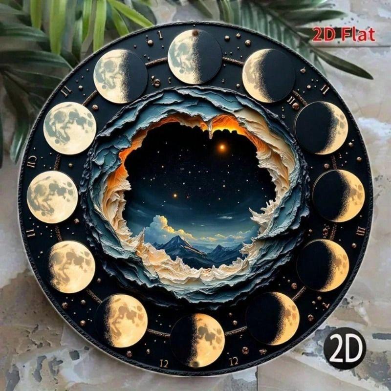 Metal Wall Art Poster, 3D Aluminum Sign, Waterproof Outdoor Decoration