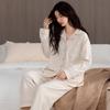 Autumn And Winter Pajamas Women'S German Velvet Warm Long-Sleeved Cardigan Can Be Worn Outside Loungewear Winter Thin Velvet Simple Casual Suit