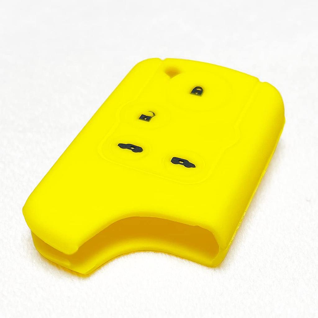 [IKT] Honda Smart Key Silicone Cover 4 Buttons Yellow Black / Freed / Elysion