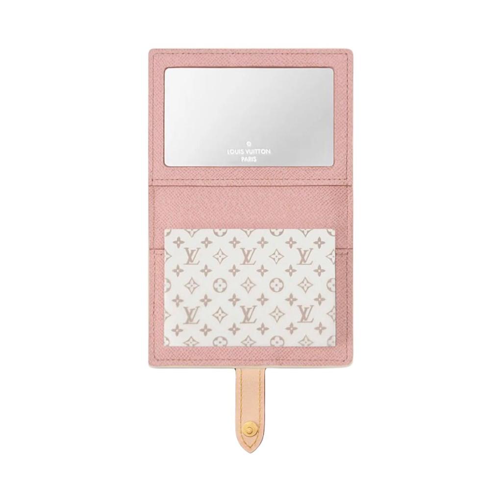Louis Vuitton Classic Checkerboard Design Damier Azur Canvas Card Holder Women Accessories Beige Light-Purple N40948