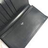 Cartier Must De Line Small Items Wallet Bifold Long Wallet Leather Black