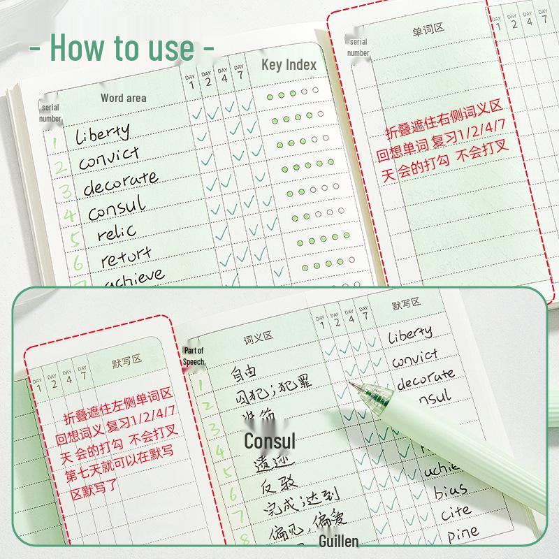 Compact English Notebook for Students: Ideal for Diary and Dictation