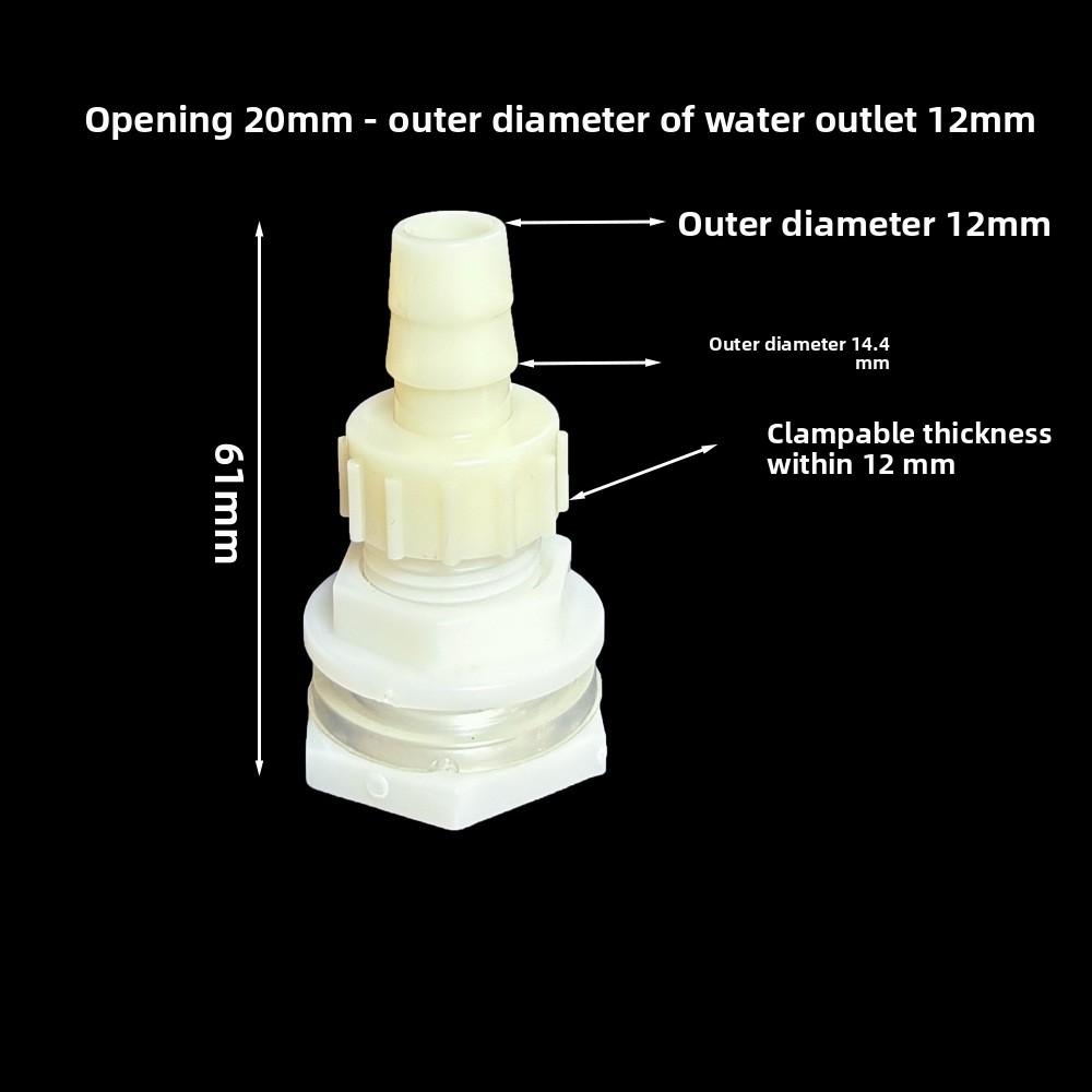 1 Set ABS 1/2 Inch To 6.4~20mm Elbow Water Tank Connector Aquarium Garden Irrigation Hose Joint Water Pipe 90 Degree Adapter