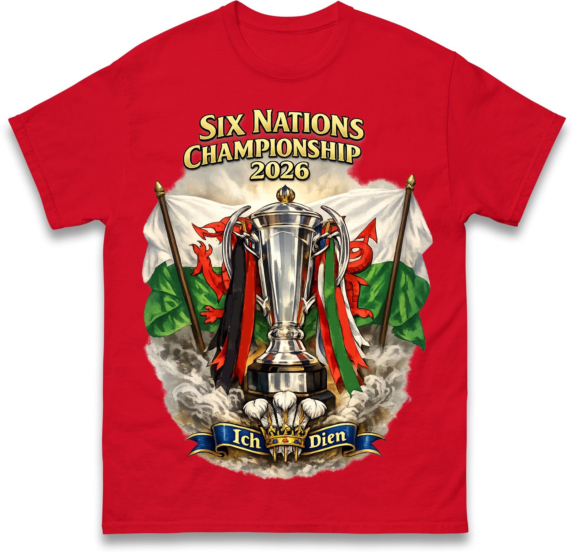 Wales Six Nations Championship 2026 Rugby T Shirt Tshirt Mens Womens Unisex Tops Tees 3XL