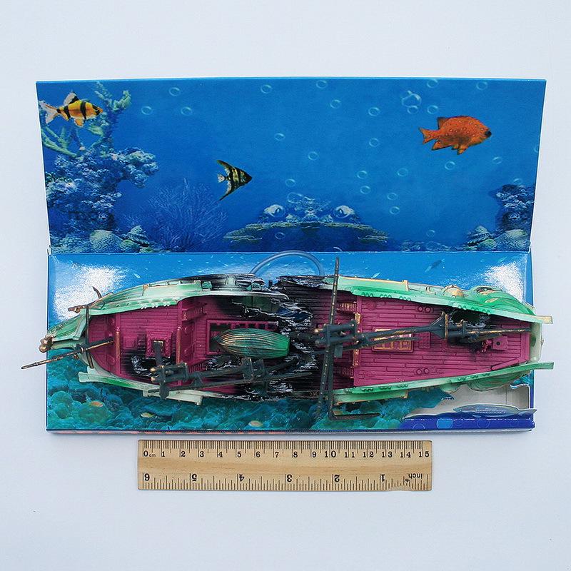 Seahorse Pneumatic Aquarium Decoration: Oxygenating Deep Sea Shipwreck Toy