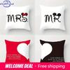 Home Decor Mr. & Mrs. Love Heart Pattern Cushion Covers Pattern Cushion Cover Suitable For Sofa Bedroom Car Pillow Cover