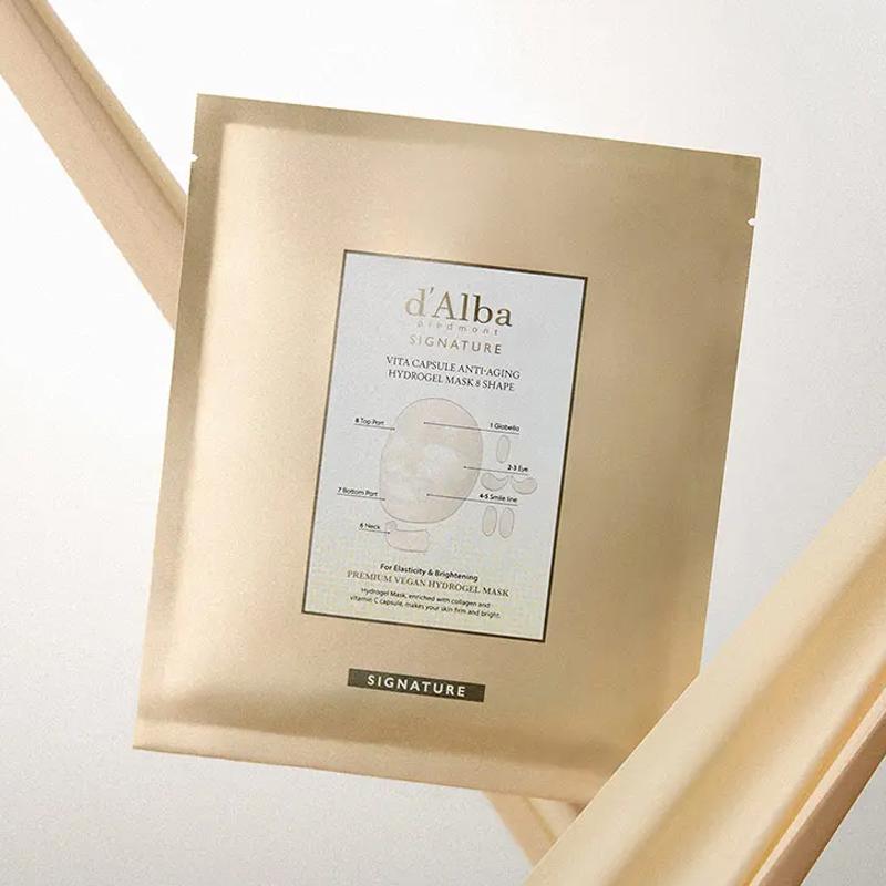 d'Alba Signature Vita Capsule Anti-Aging Hydrogelová Maska 8 Tvarů 44g*4KS