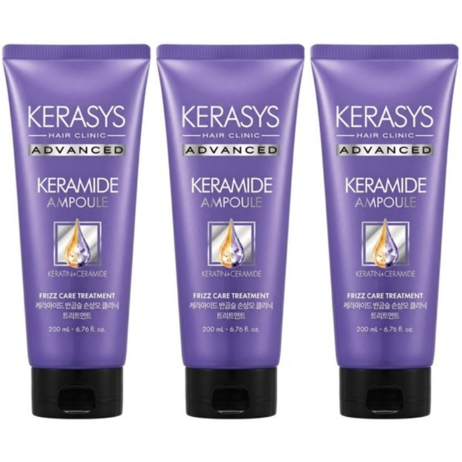Kerasys Advanced Keramide Ampoule Frizz Care Hair Treatment 200ml*1Pc/2Pcs/3Pcs/4Pcs