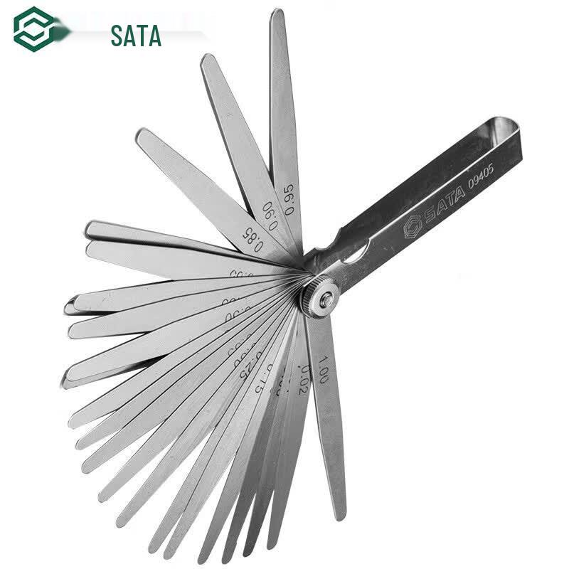 SATA 09405 23-Piece Metric Imperial Feeler Gauge Set